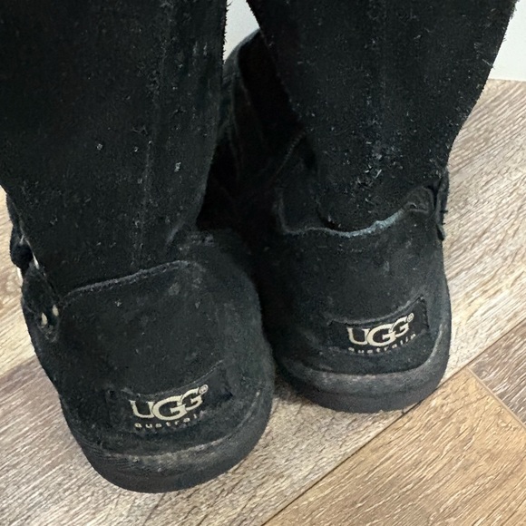 UGG AUSTRALIA KIDS SHOES MAURA BLACK BOOTS SZ 6 - Picture 15 of 15